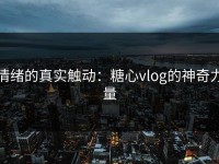 情绪的真实触动：糖心vlog的神奇力量