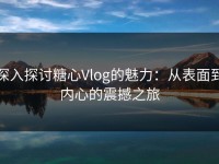 深入探讨糖心Vlog的魅力：从表面到内心的震撼之旅