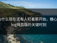 为什么现在还有人盯着那开始，糖心Vlog网页版的关键时刻