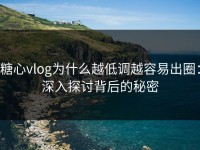 糖心vlog为什么越低调越容易出圈：深入探讨背后的秘密