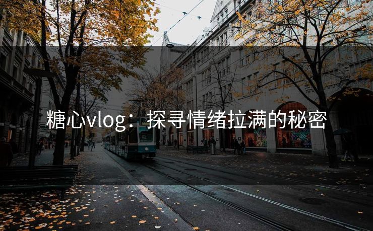 糖心vlog：探寻情绪拉满的秘密