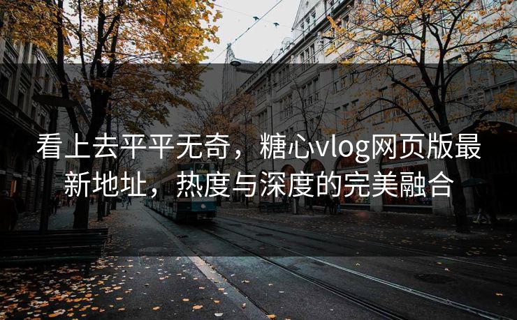 看上去平平无奇，糖心vlog网页版最新地址，热度与深度的完美融合