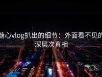 糖心vlog扒出的细节：外面看不见的深层次真相