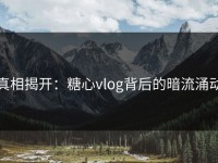 真相揭开：糖心vlog背后的暗流涌动