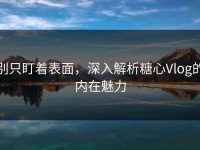 别只盯着表面，深入解析糖心Vlog的内在魅力