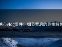 糖心vlog事件：细节背后的真相解析
