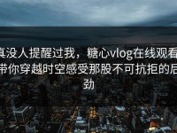 真没人提醒过我，糖心vlog在线观看，带你穿越时空感受那股不可抗拒的后劲