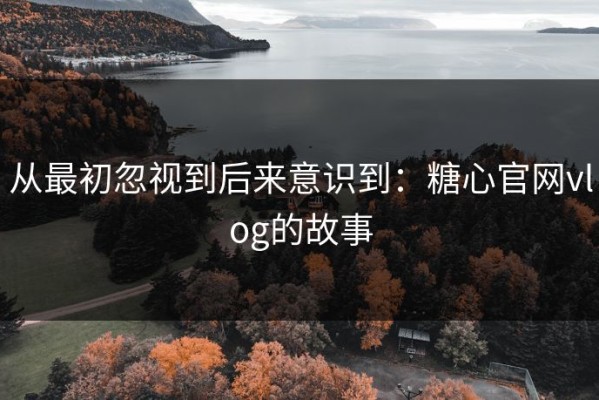从最初忽视到后来意识到：糖心官网vlog的故事