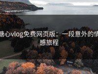 糖心vlog免费网页版：一段意外的情感旅程
