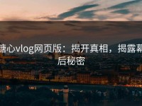 糖心vlog网页版：揭开真相，揭露幕后秘密