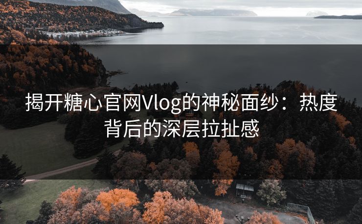 揭开糖心官网Vlog的神秘面纱：热度背后的深层拉扯感